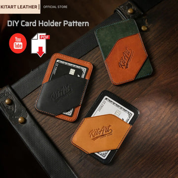 Leather Card Holder Patterns | Card Holder PDF | Card Holder pattern + Video Tutorial