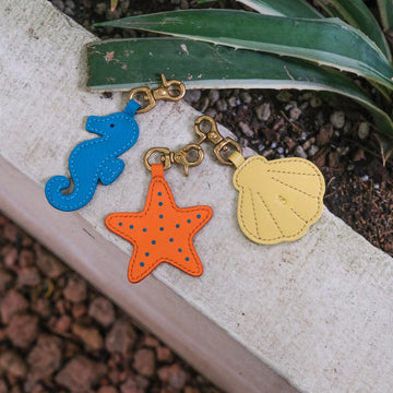 Sea Collection Charm - Leather Handbag Charm and Keychain