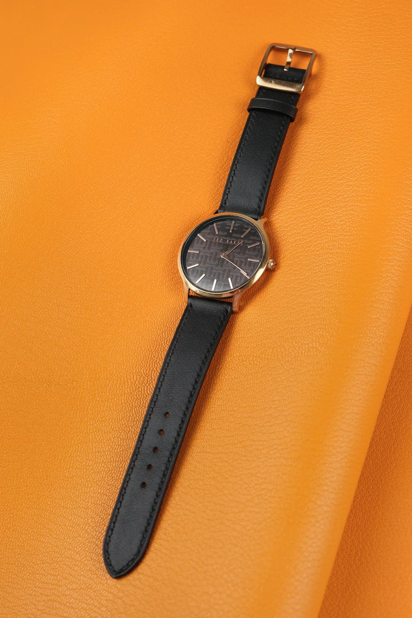 Black Calf Leather Watch Strap