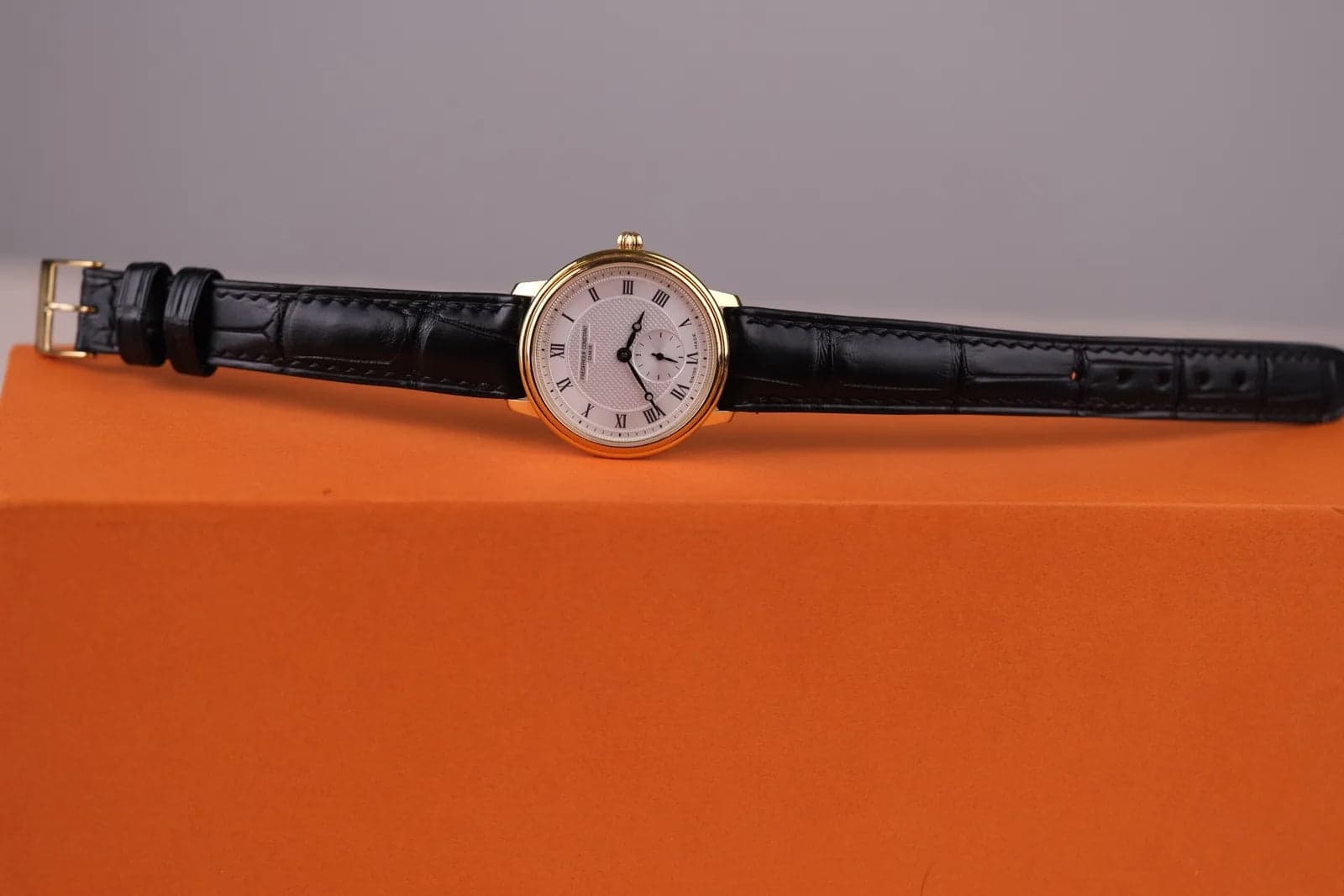 Black Alligator Leather Watch Strap