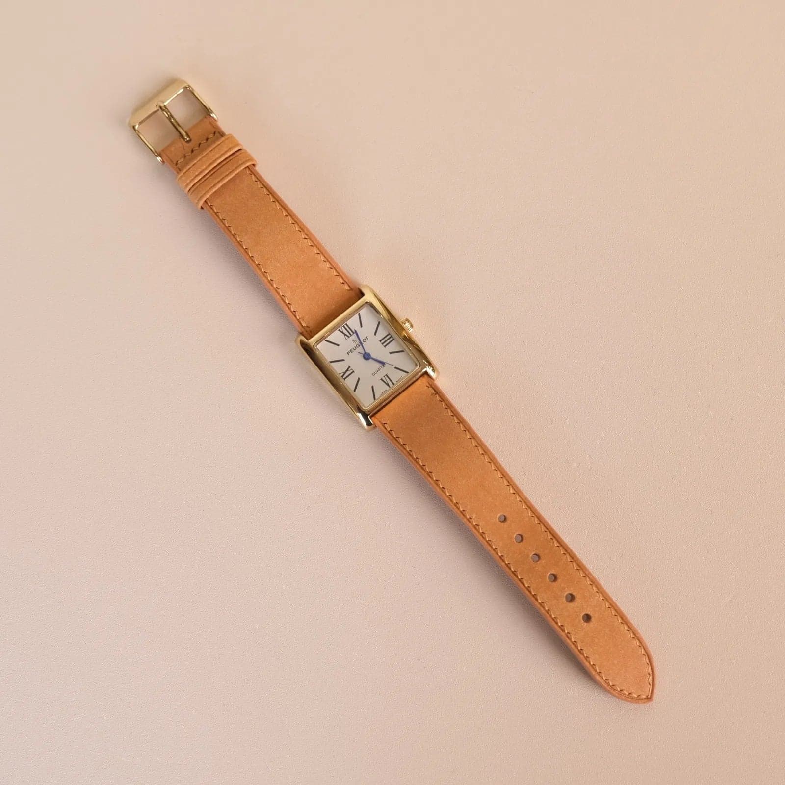 Yellow Calf Leather Watch Strap