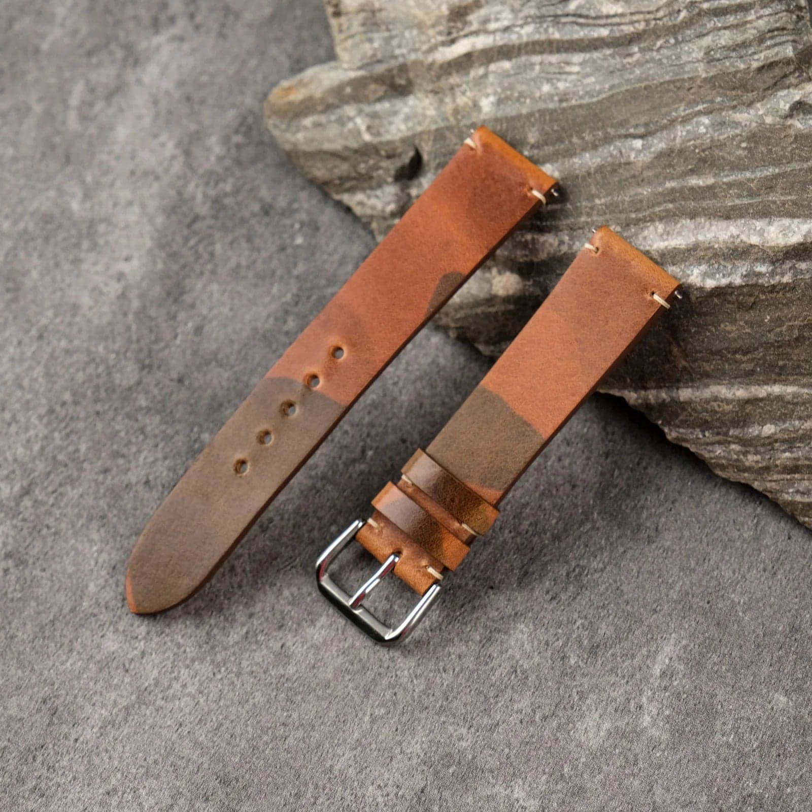 Brown Calf Leather Watch Strap