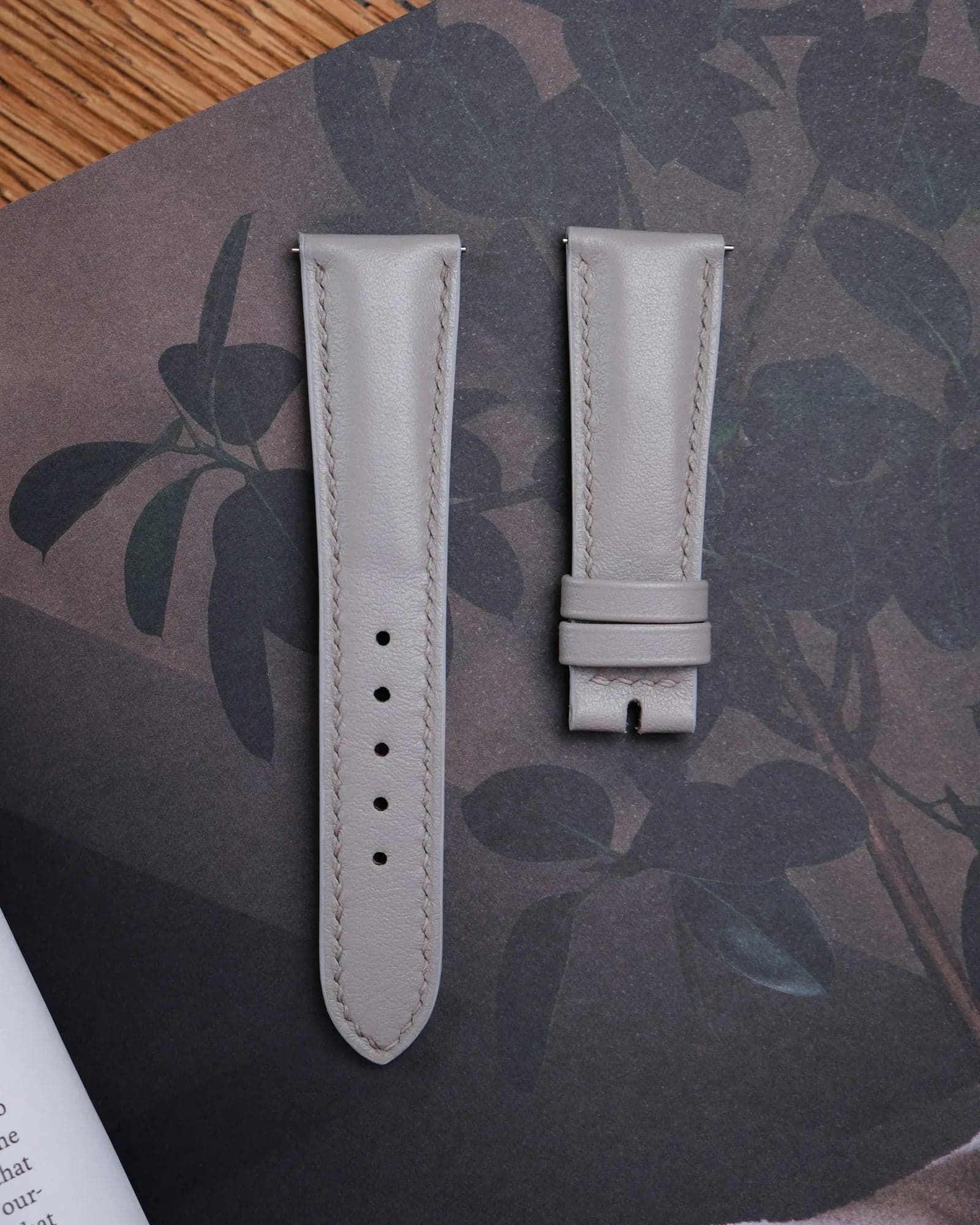 Grey Swift Calf Leather Watch Strap