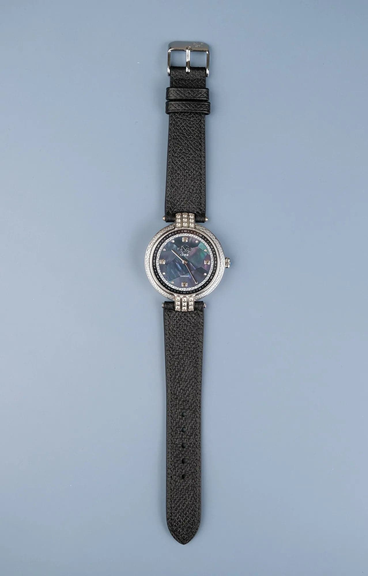 Black Epsom Calf Leather Watch Strap