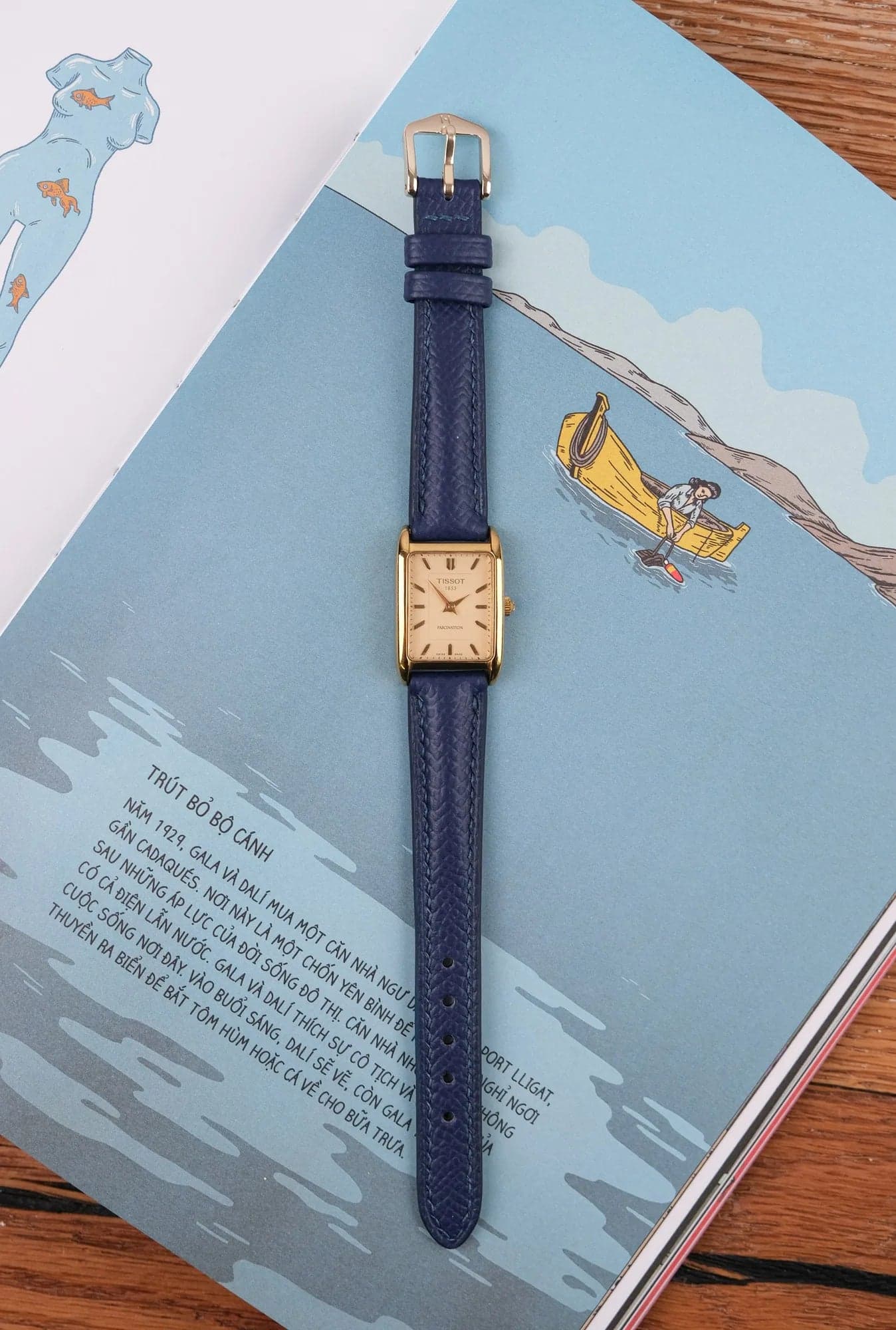 Navy Blue Epsom Calf Leather Watch Strap