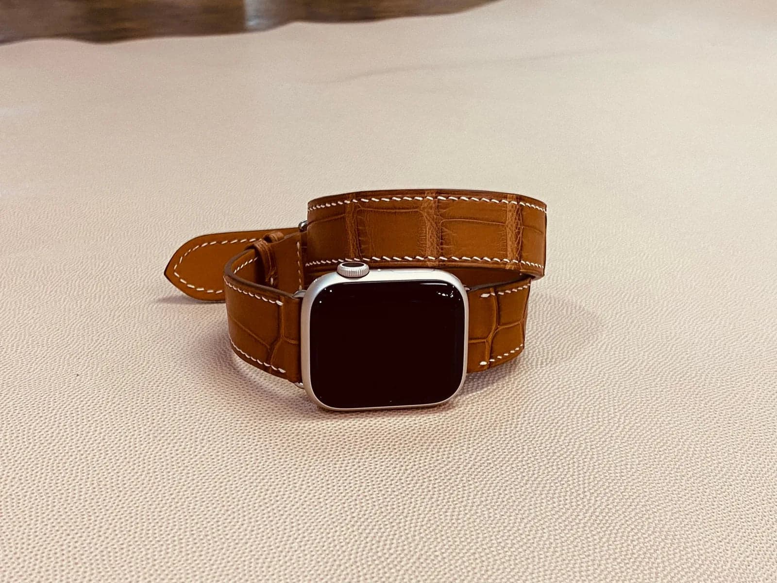 Double Tour Alligator Leather Watch Strap