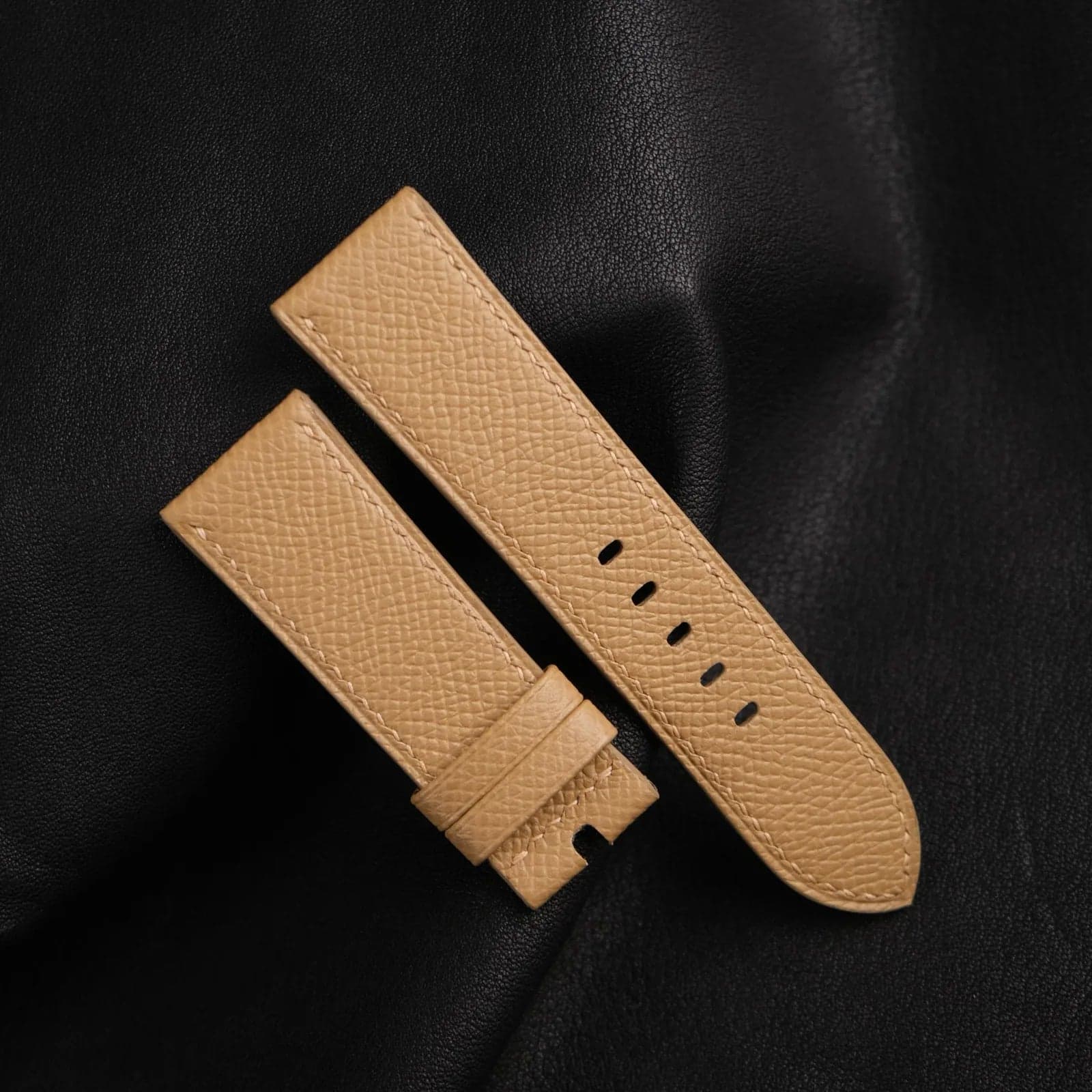 Tan Brown Epsom Calf Leather Watch Strap