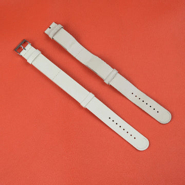 White Leather Watch Strap