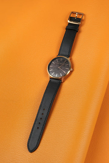 Black Calf Leather Watch Strap
