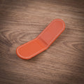 Hand-Stitched Magnetic Leather Money Clip - Pebbled Cognac Tan