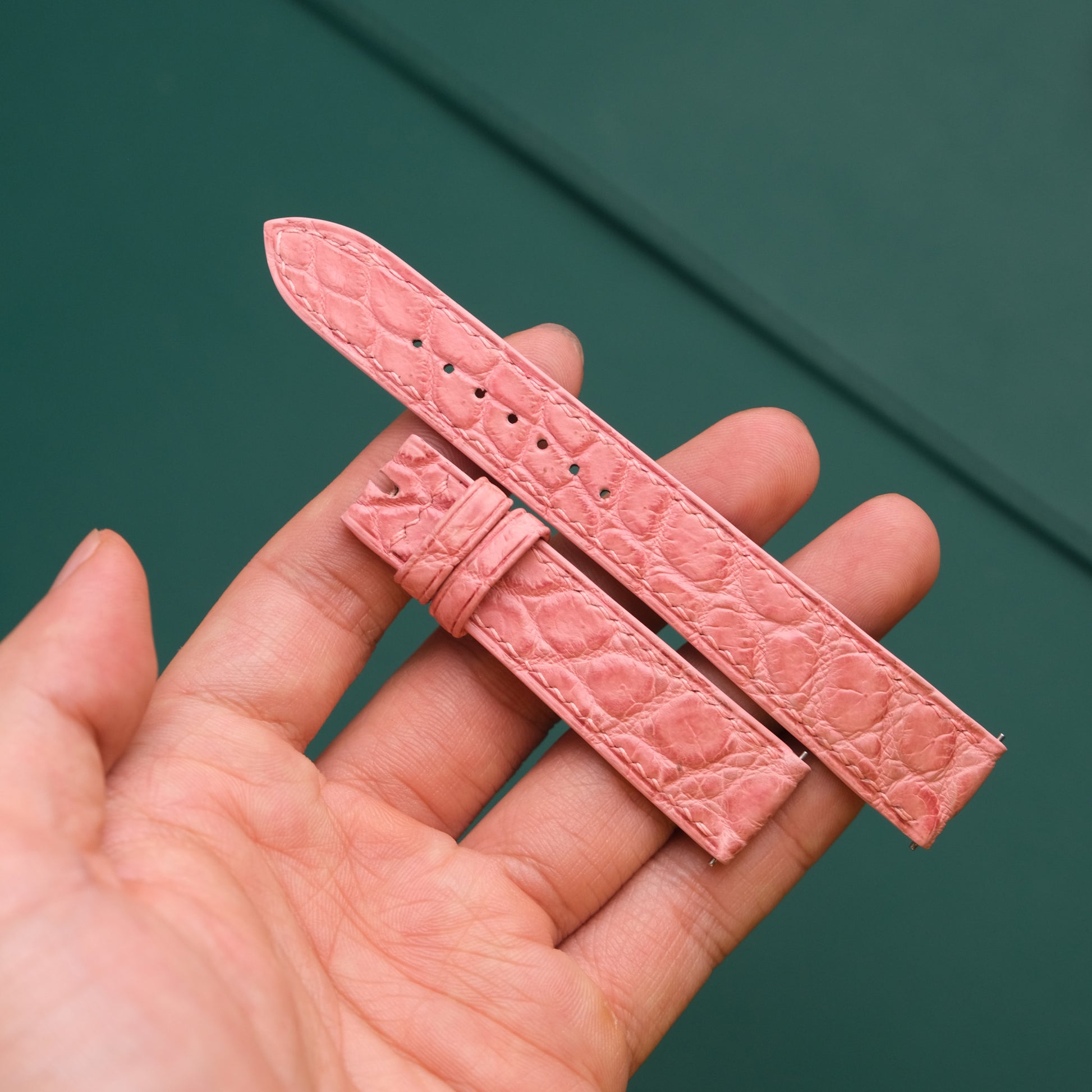 Handmade Crocodile, Ostrich or Calf Leather Watch Strap