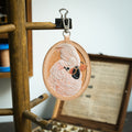 Cockatoo in Sunglasses Hand-Carved Leather Bag Charm