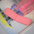 Quilted Leather Money Clip - Coral Pink Epsom Calfskin