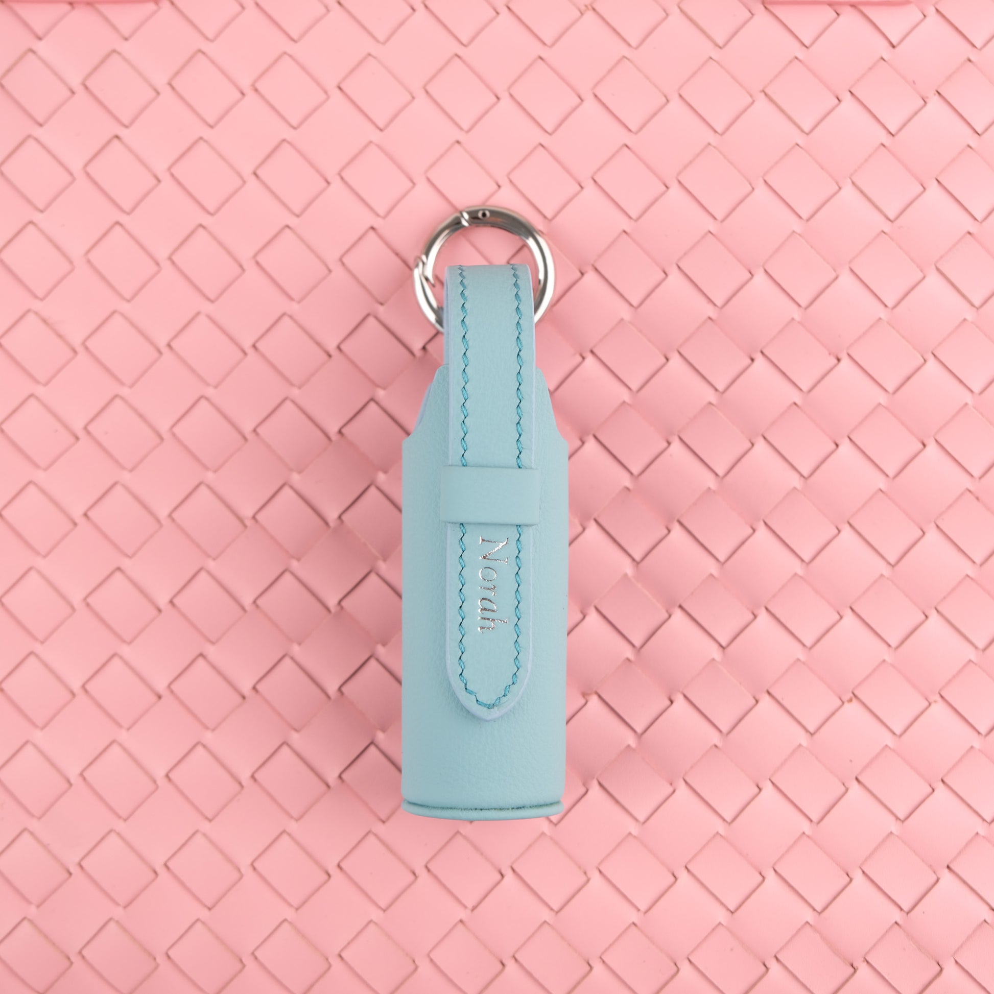 Handmade Leather Lipstick Case Bag Charm, Personalised