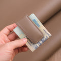 Etoupe Grained Calfskin Magnetic Money Clip