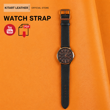 Leather Watch Strap 19-18 Patterns | Watch Strap 19-18 PDF | Watch Strap 19-18 pattern + Video Tutorial