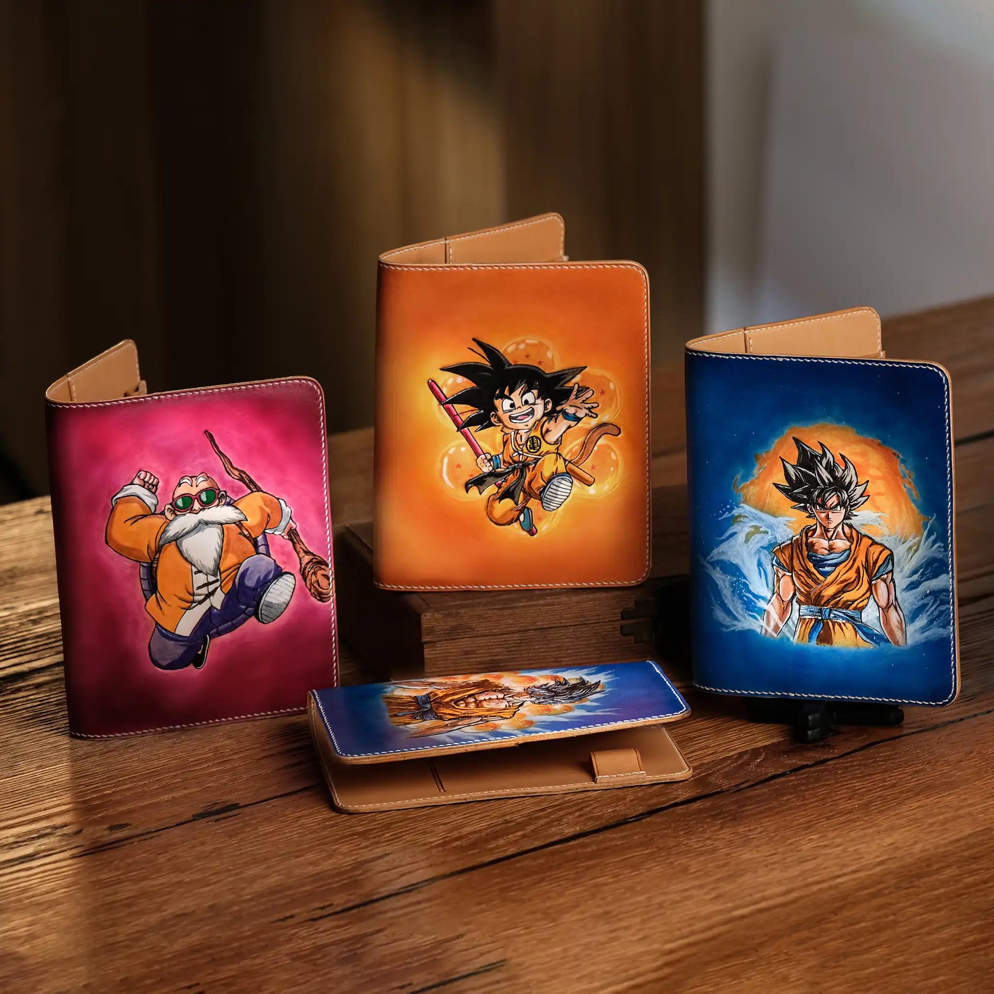 Wallet Notebook Engraved - Dragon Ball characters