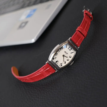 Red Crocodile Leather Watch Strap