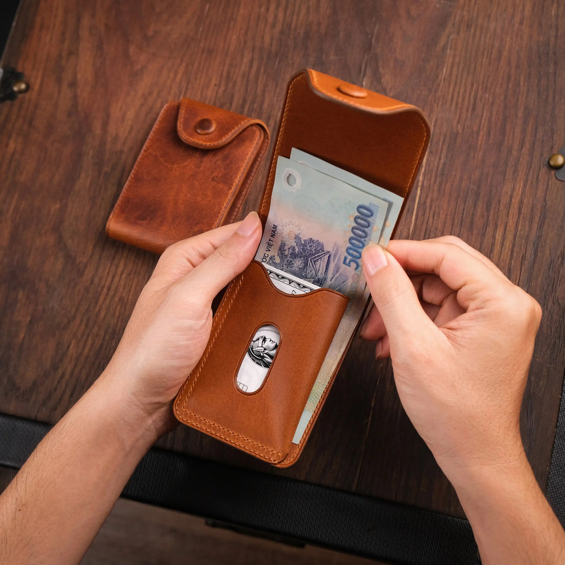 Men's Snap Wallet - Button