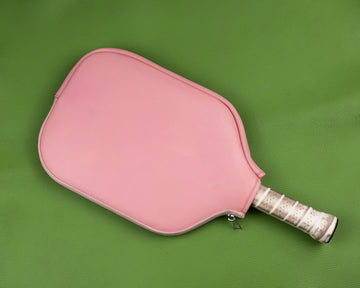 Premium Full-Cover Pickleball Paddle Cover – Genuine Nappa Leather | Custom Name & Logo | Waterproof Protection by KitART